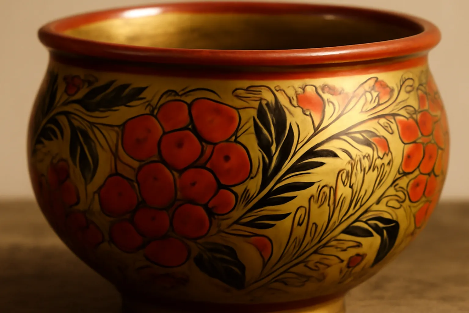 Peinture dorée de Khokhloma